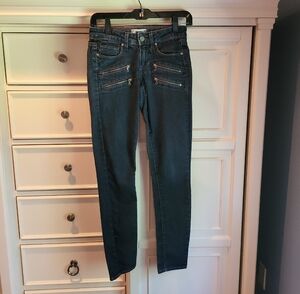PAIGE Edgemont Dark Indigo Skinny Jeans Size 24 Womens